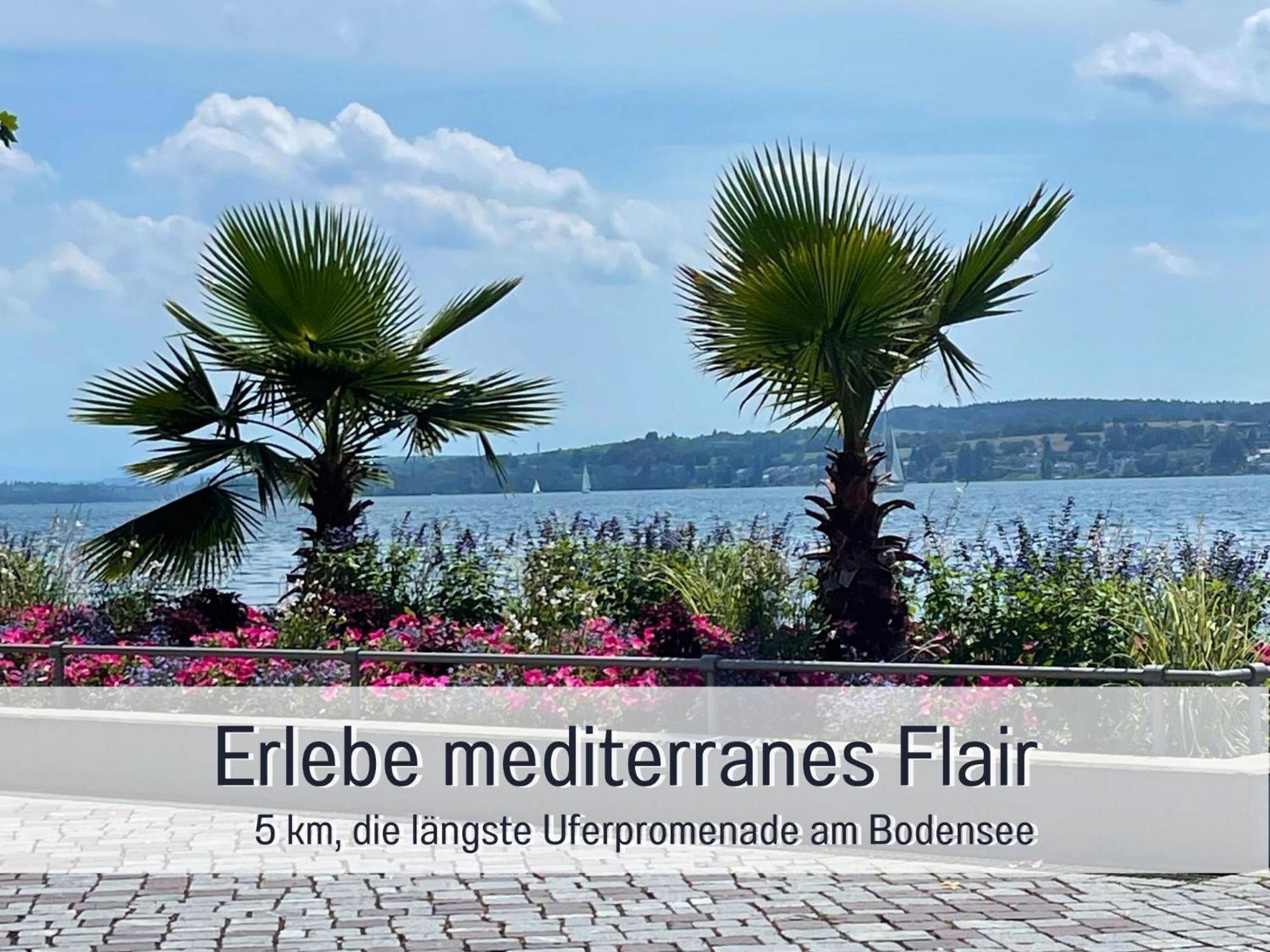 Penthouse - 3 Schlafzimmer- Sonnige Dachterrasse -Whirlpool & Alpenblick - Perfekt Fuer Romantik Oder Familienurlaub Mit Kind, Hund Willkommen - By Ferienwohnenamsee - Юберлінген Екстер'єр фото